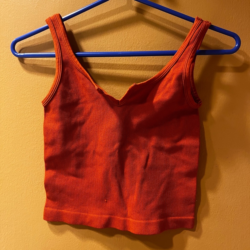 Women's Vibrant Orange Tank Top